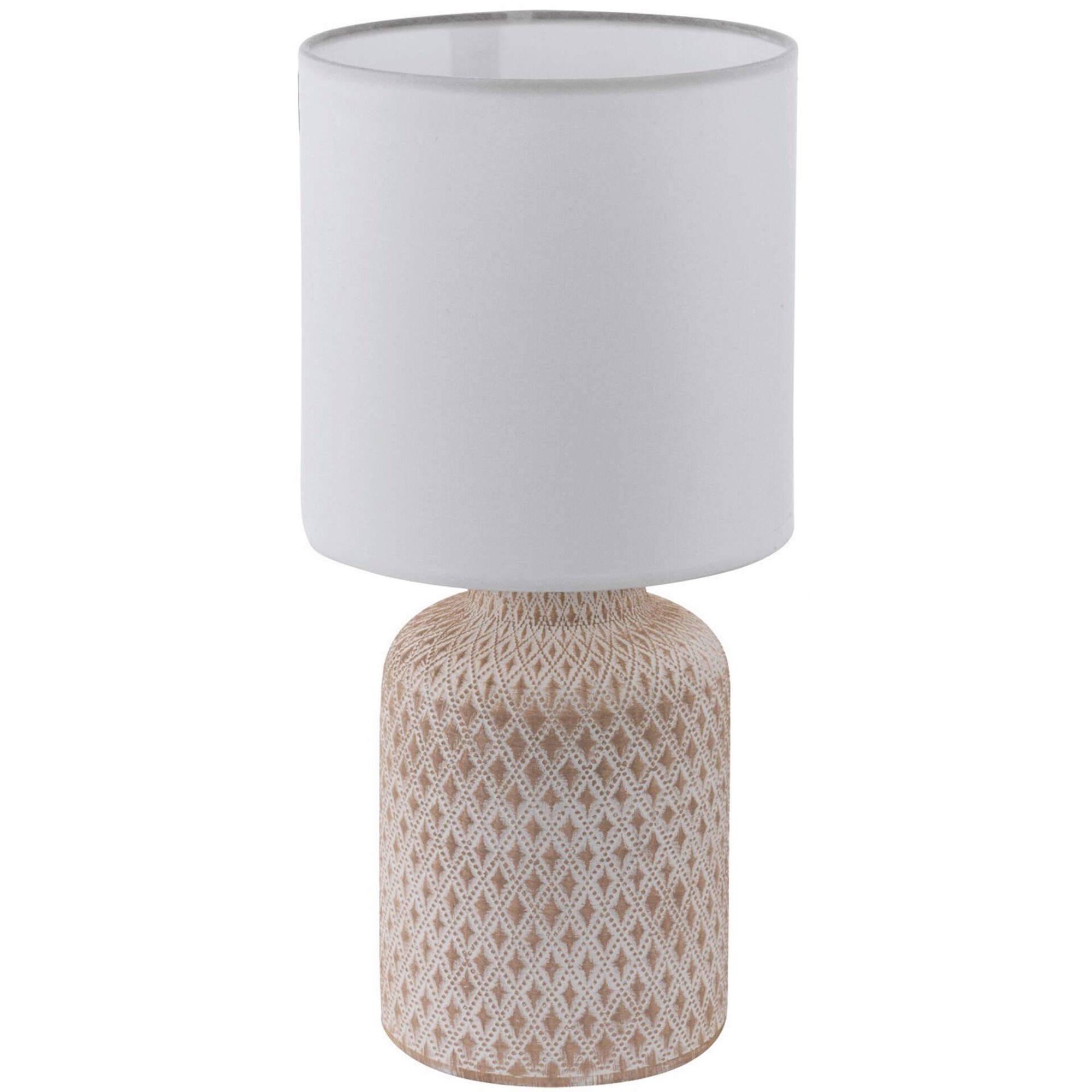 Candeeiro de Mesa Bellariva Creme e Branco