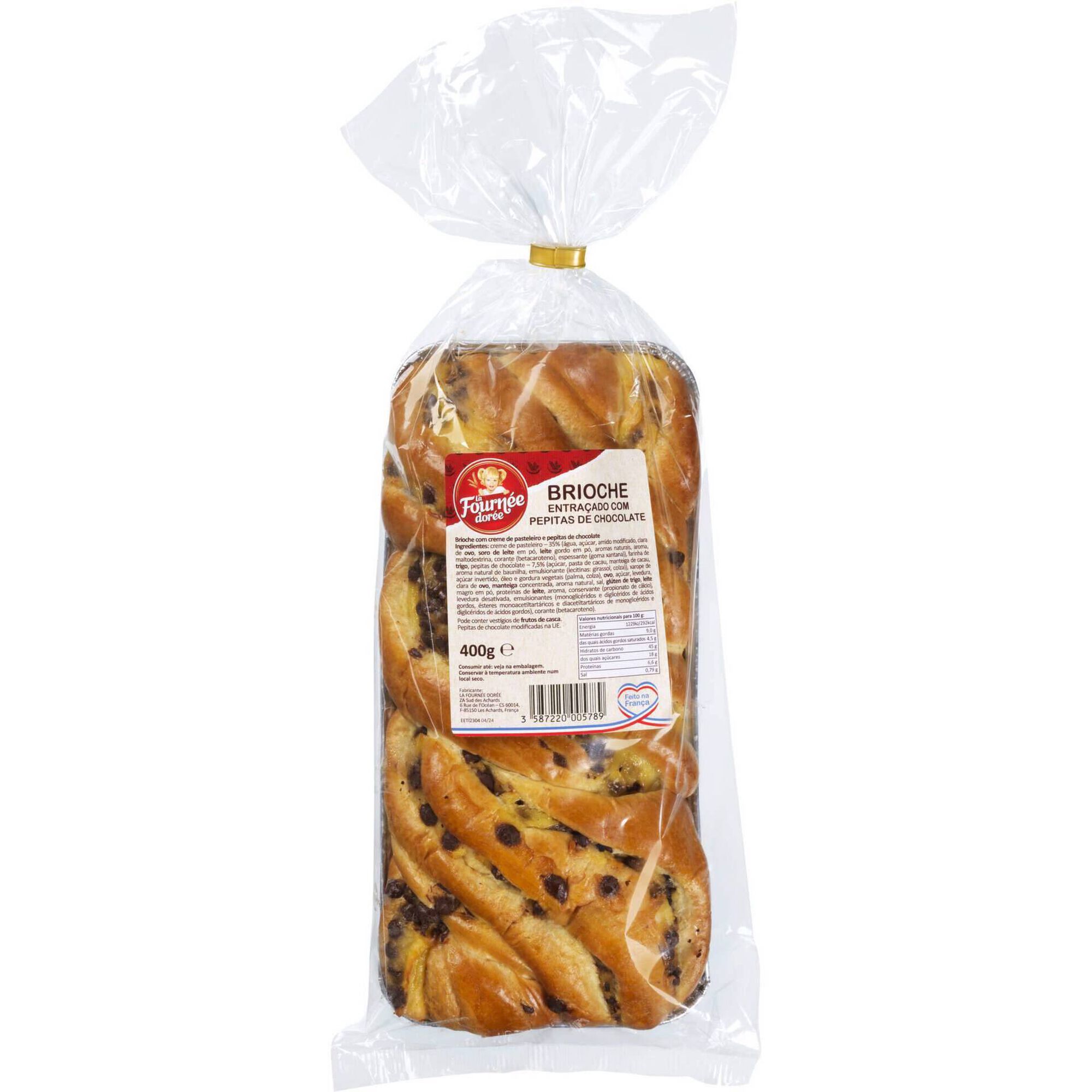 Brioche Entran&ccedil;ado com Pepitas de Chocolate La Fourn&eacute;e Dor&eacute;e