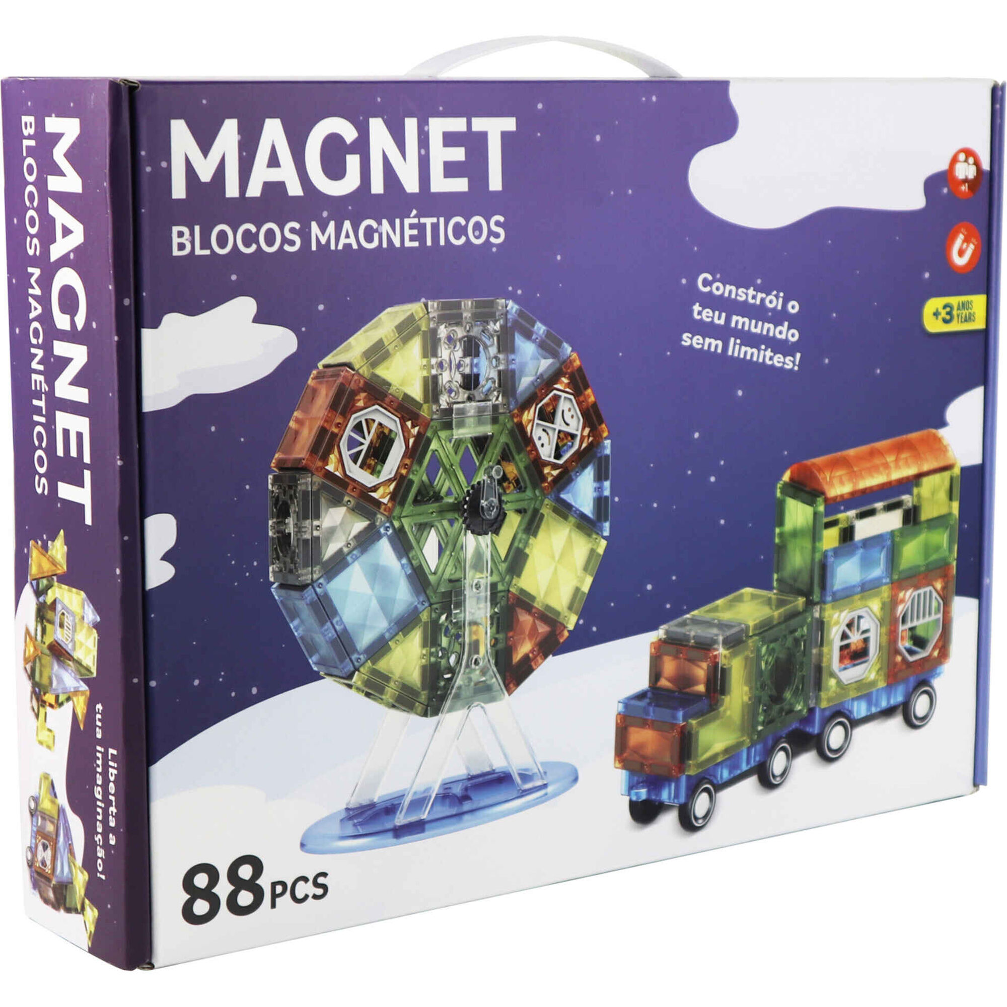 Zoko - Blocos Magn&eacute;ticos 88 Pe&ccedil;as
