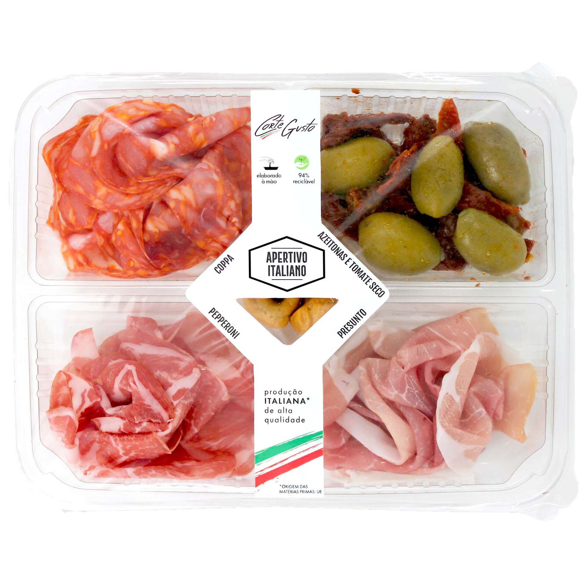 Tábua de Charcutaria Italiana com Azeitonas Tábua de Charcutaria Italiana com Azeitonas
