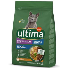 Ração para Gato Sénior Esterilizado Frango