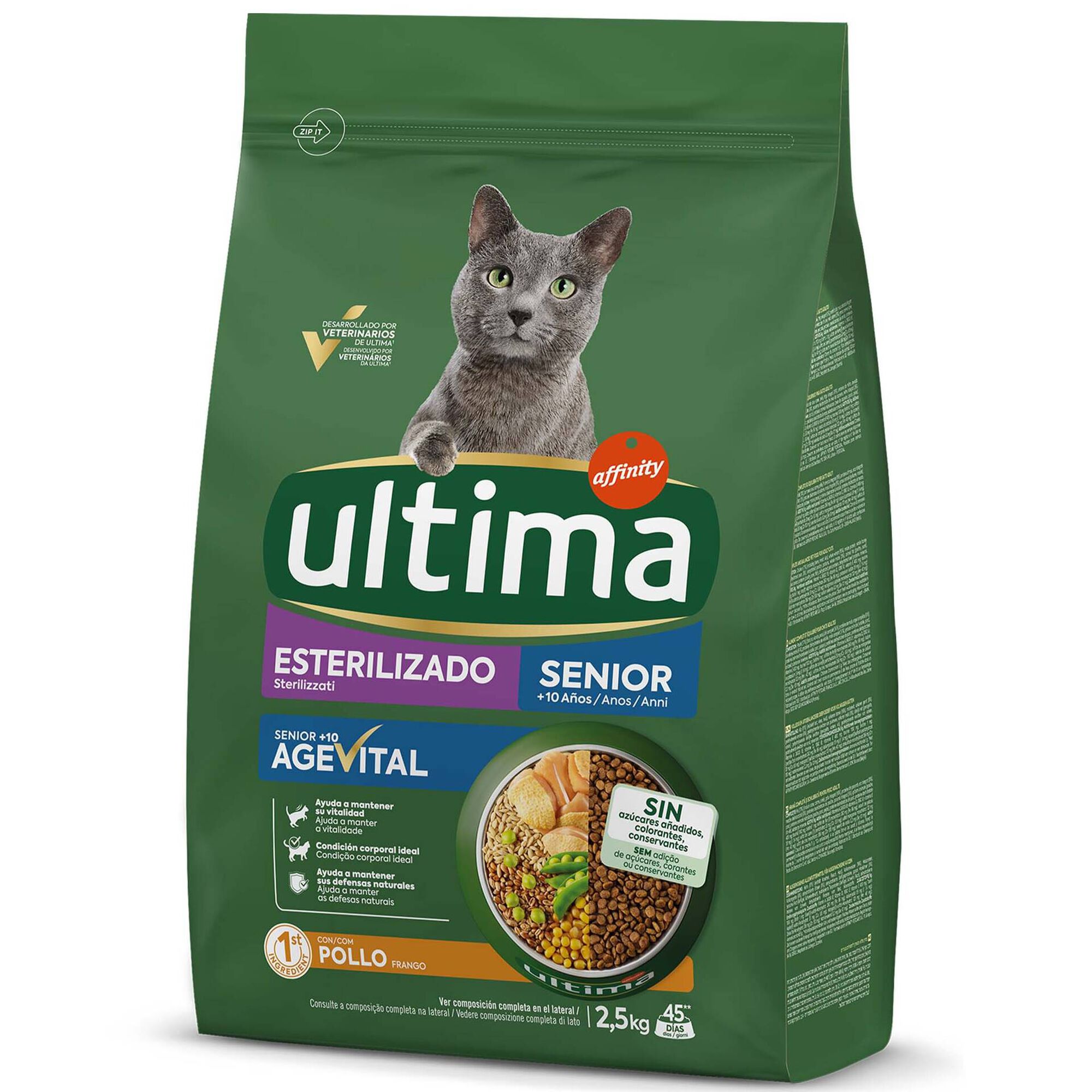 Ração para Gato Sénior Esterilizado Frango Ração para Gato Sénior Esterilizado Frango