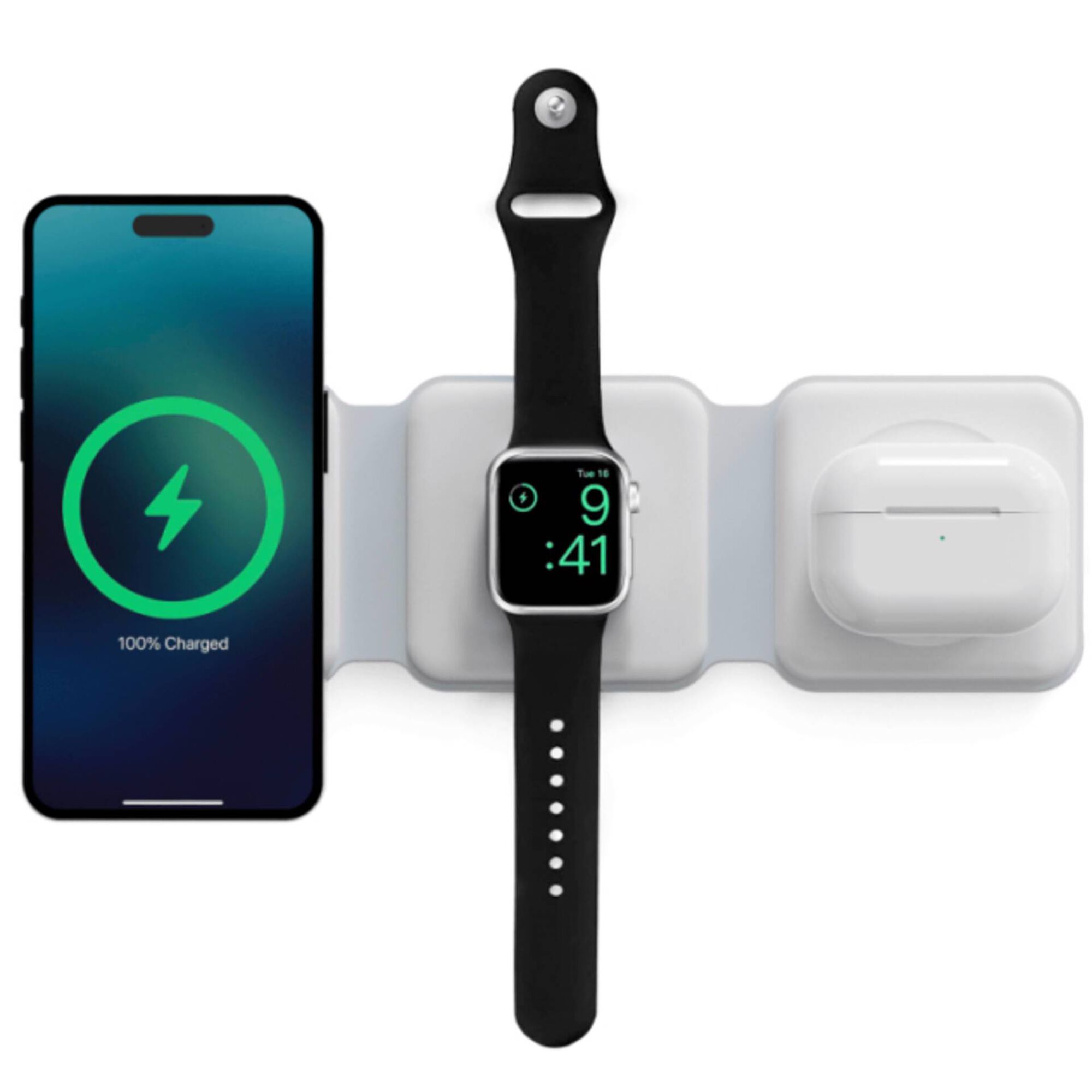 Carregador sem Fios Dobrável 3 em 1