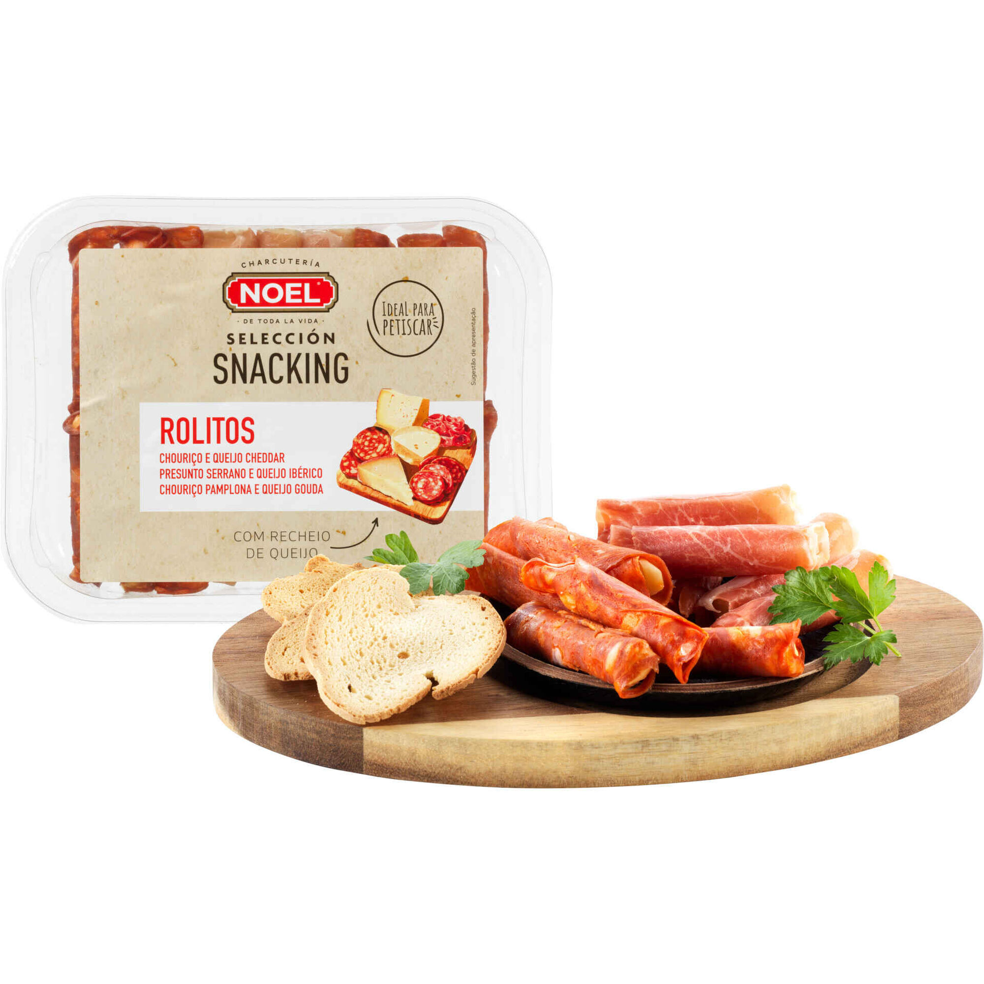Rolitos de Charcutaria e Queijo Noel