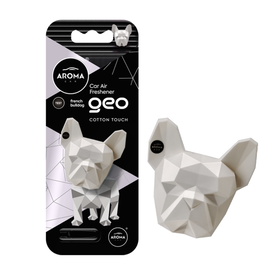 Ambientador Auto Encaixar Geo Dog Branco White Cotton