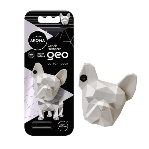 Ambientador Auto Encaixar Geo Dog Branco White Cotton Aroma Car