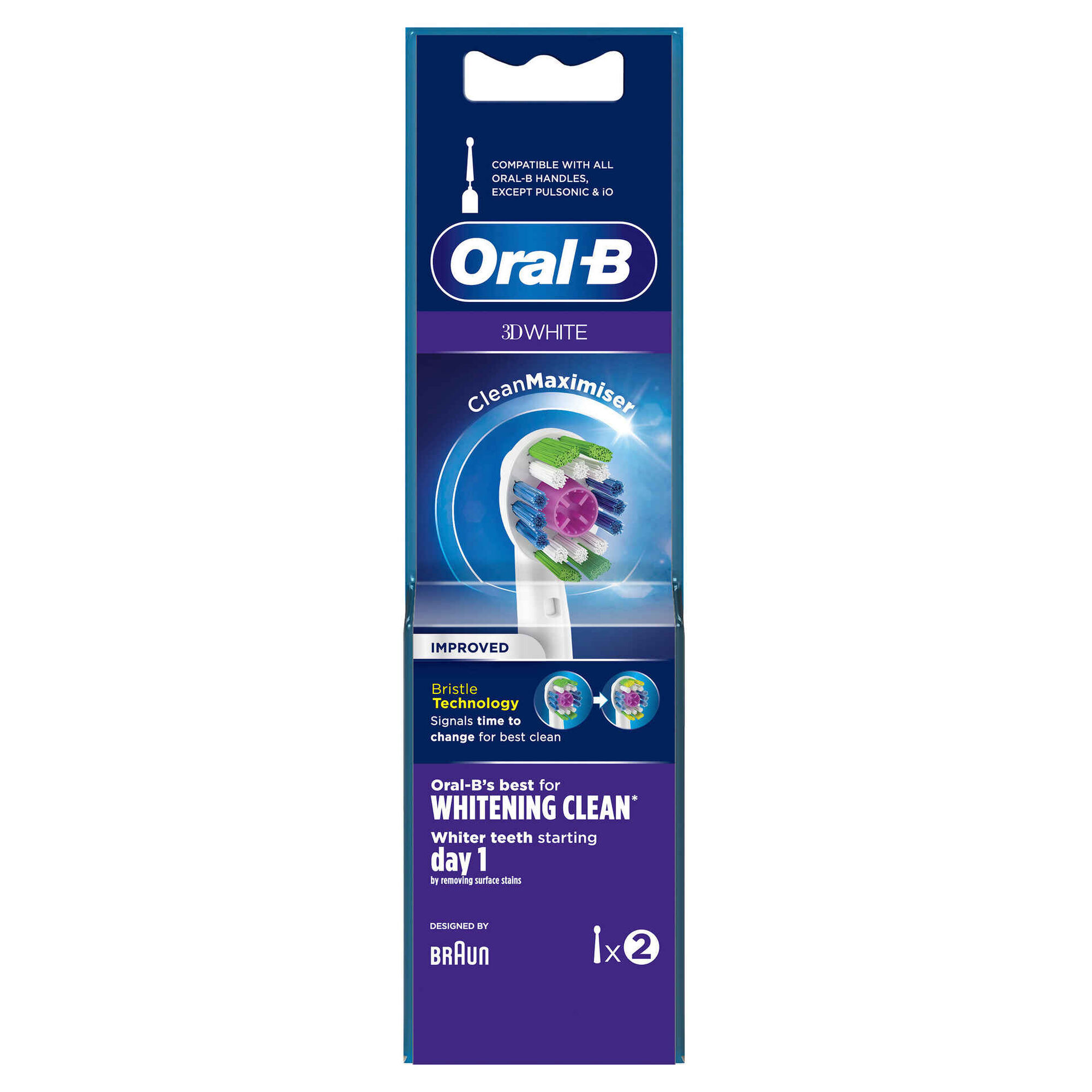 Recarga Escova de Dentes Elétrica 3D White Recarga Escova de Dentes Elétrica 3D White