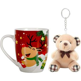 Caneca Rena 320ml com Peluche