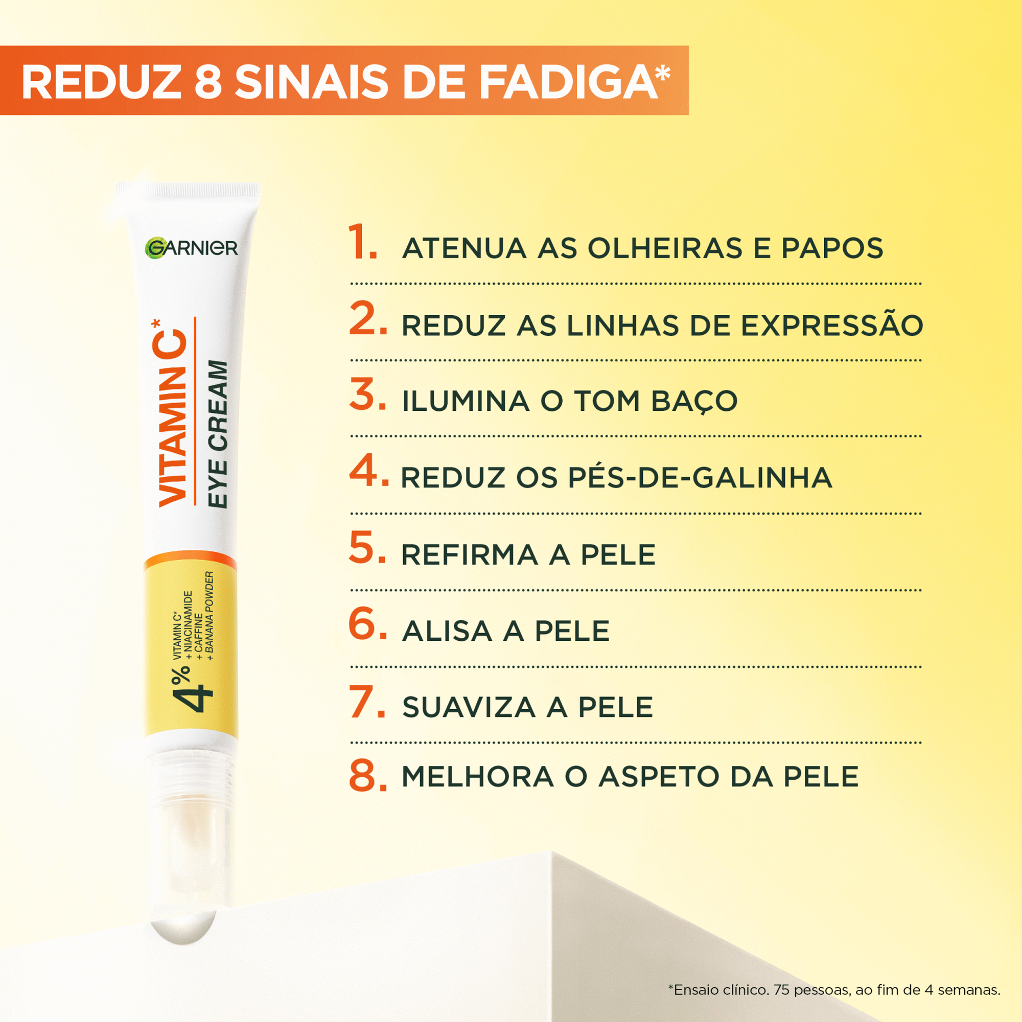 Creme Contorno de Olhos Vitamina C Garnier Skin Active