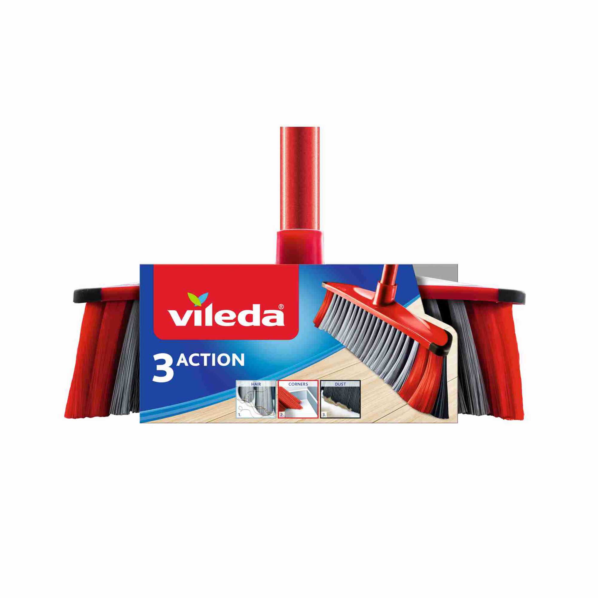 Vassoura Interior Completa 3 Action Vileda