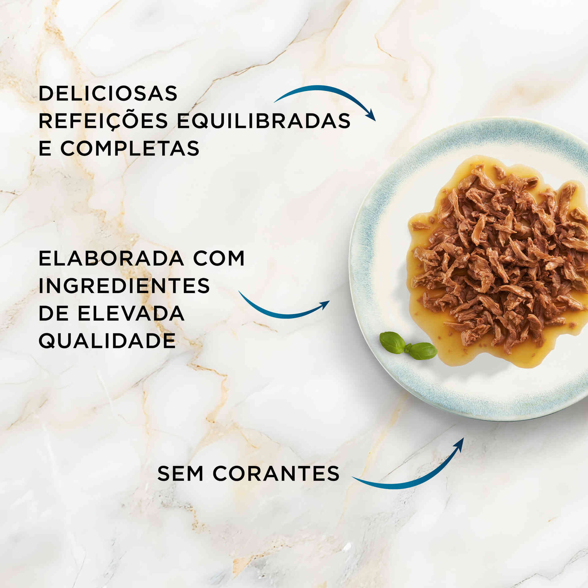 Comida H&uacute;mida para Gato Adulto Peda&ccedil;os do Oceano Purina Gourmet Perle
