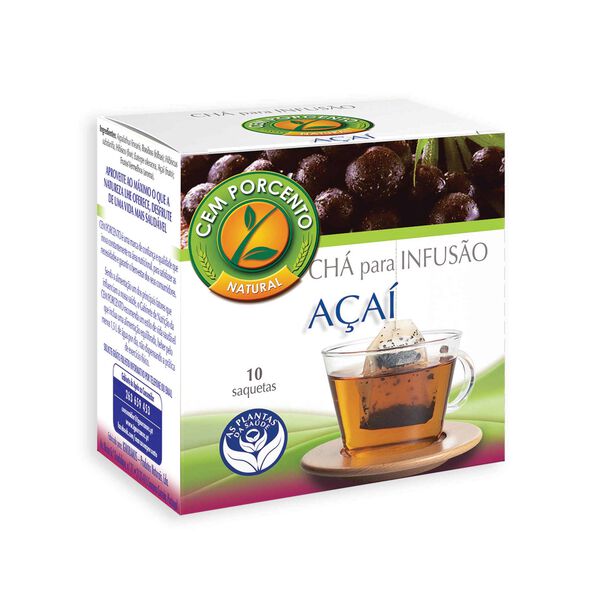 Infusão Açaí Saquetas Cem Porcento