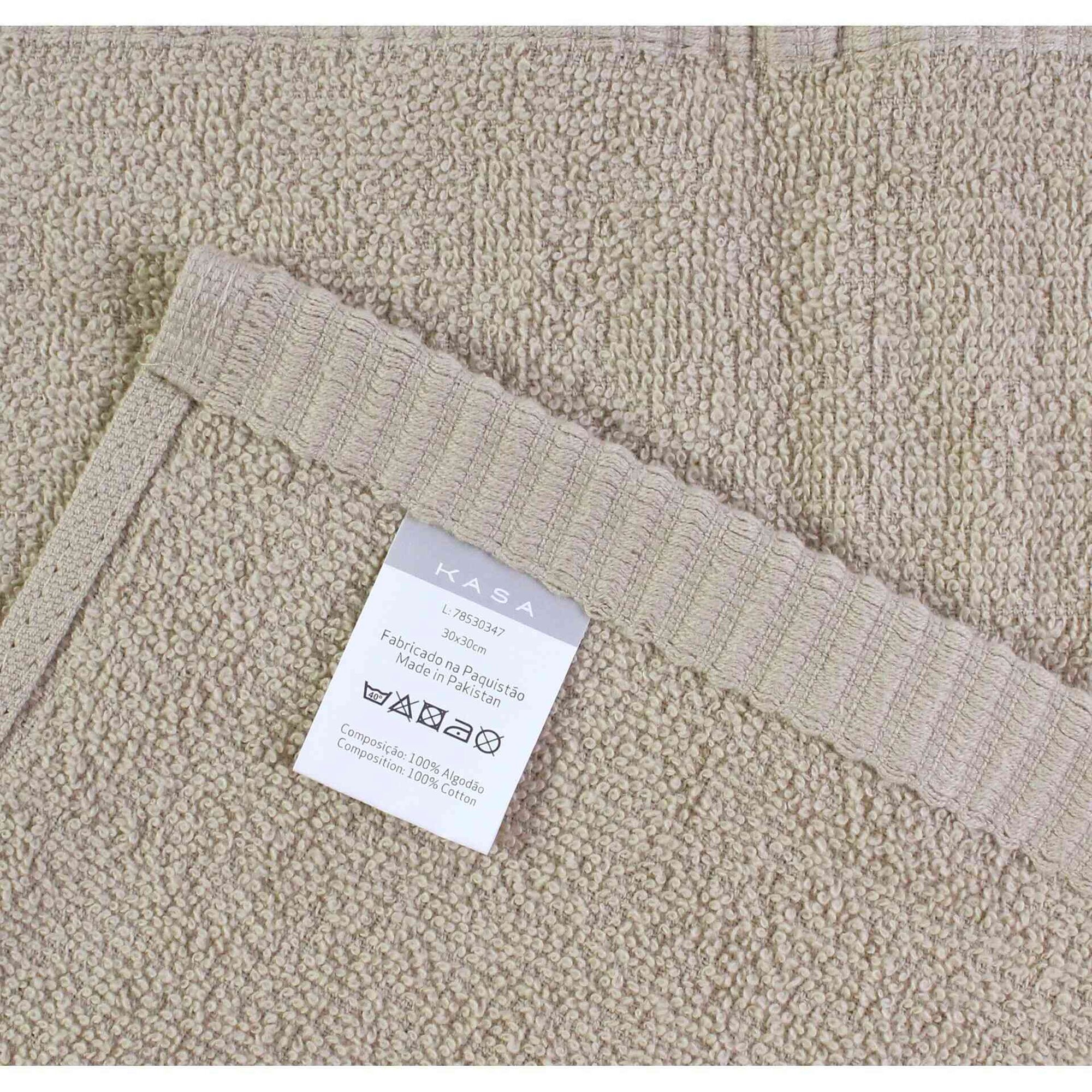 Conjunto 3 Toalhas Suave Bege Kasa