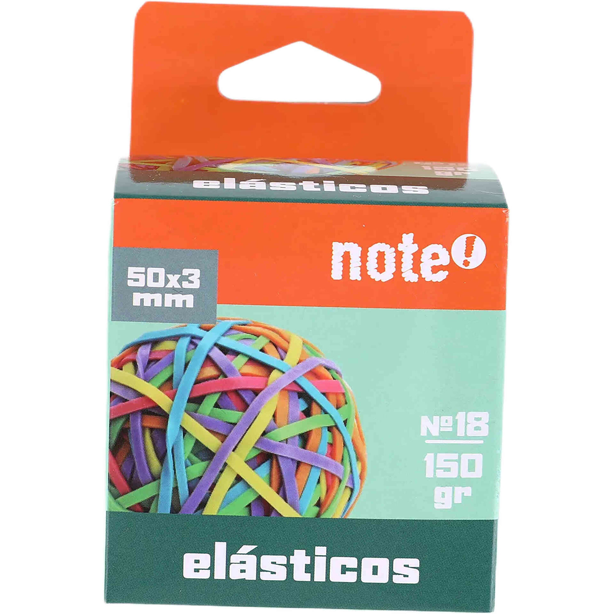 El&aacute;sticos Coloridos 150gr Multicor Note!