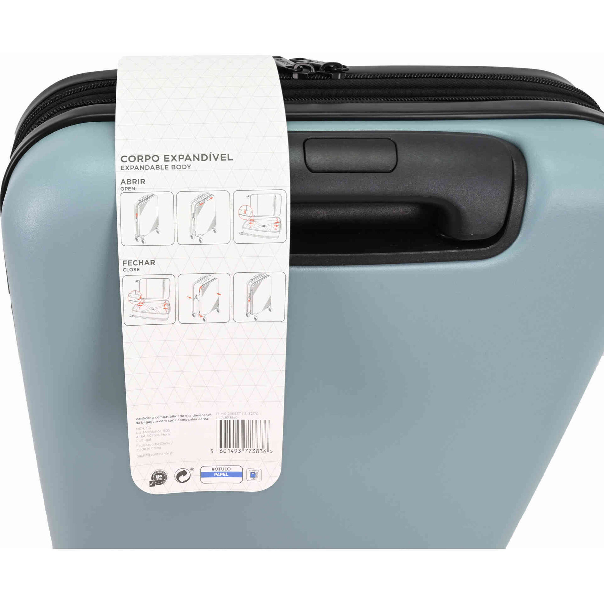 Mala de Cabine Rio 4 Rodas Azul