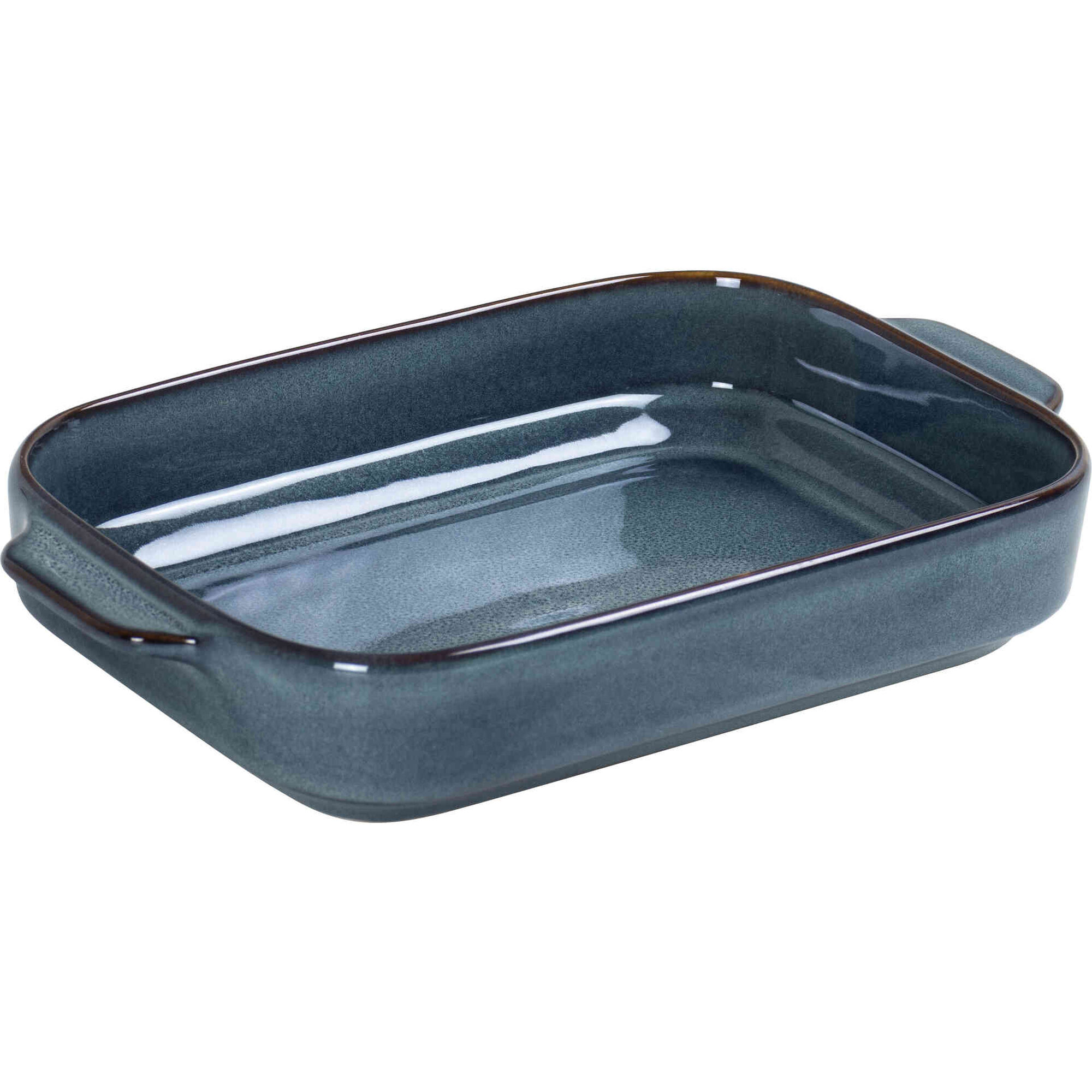 Assadeira Retangular Reativo 27x18cm Azul Kasa