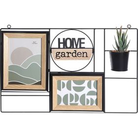 Moldura 2 Fotos com Vaso Home Garden