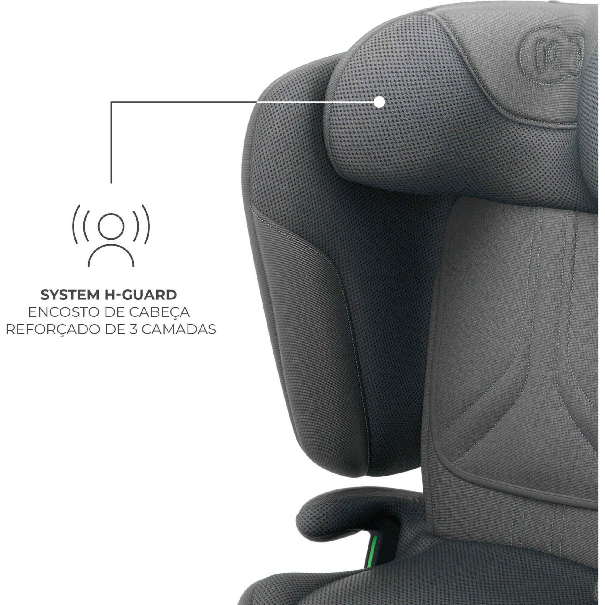 Cadeira Auto I-Size 100-150 Cinza Unity 2 Kinderkraft