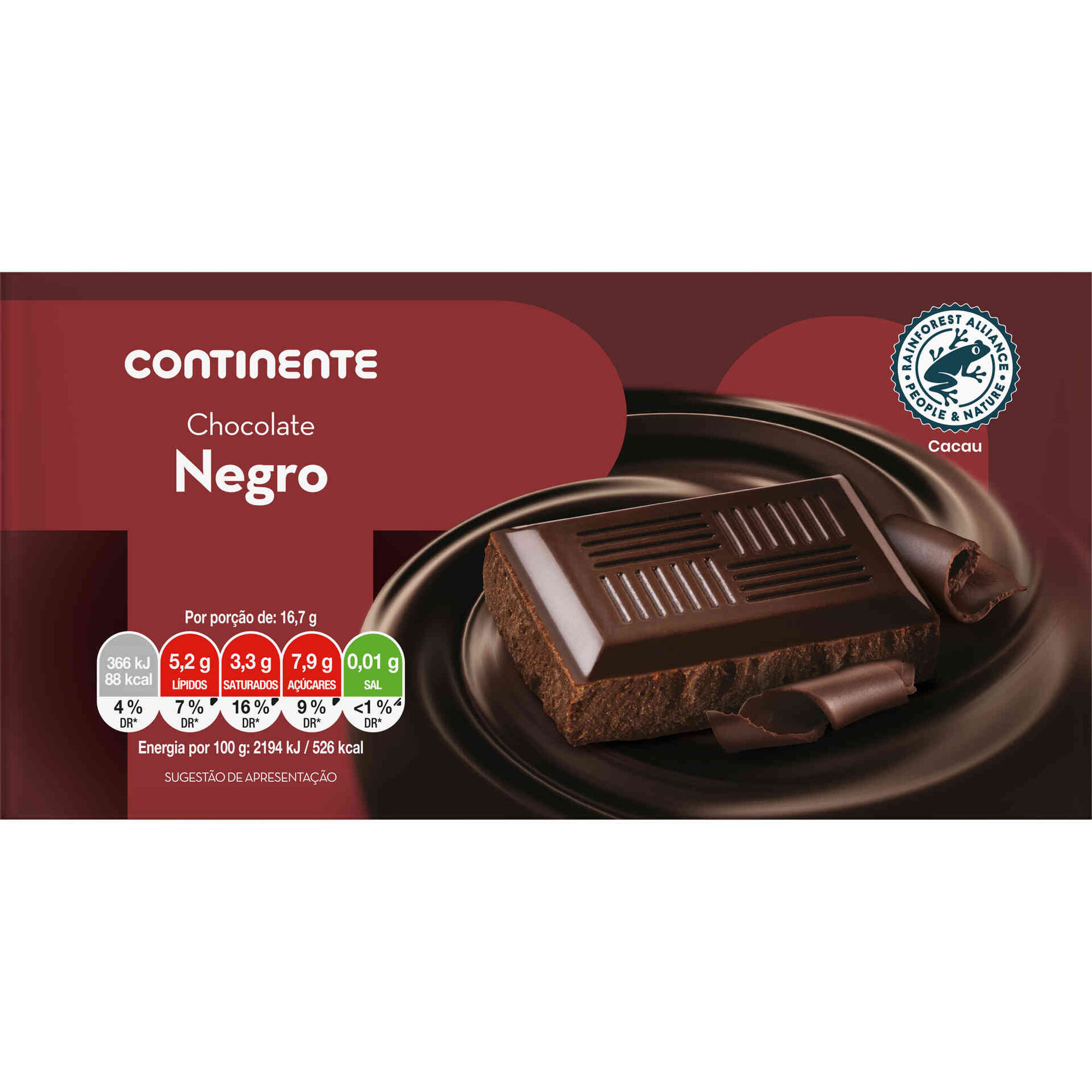 Tablete de Chocolate Negro