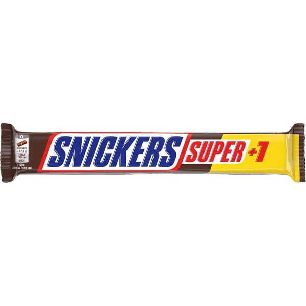 Snack de Chocolate com Amendoim e Caramelo Super+1 Snickers