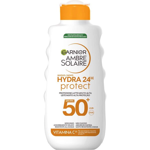Protetor Solar Leite Hydra 24H FPS 50+ Garnier Ambre Solaire