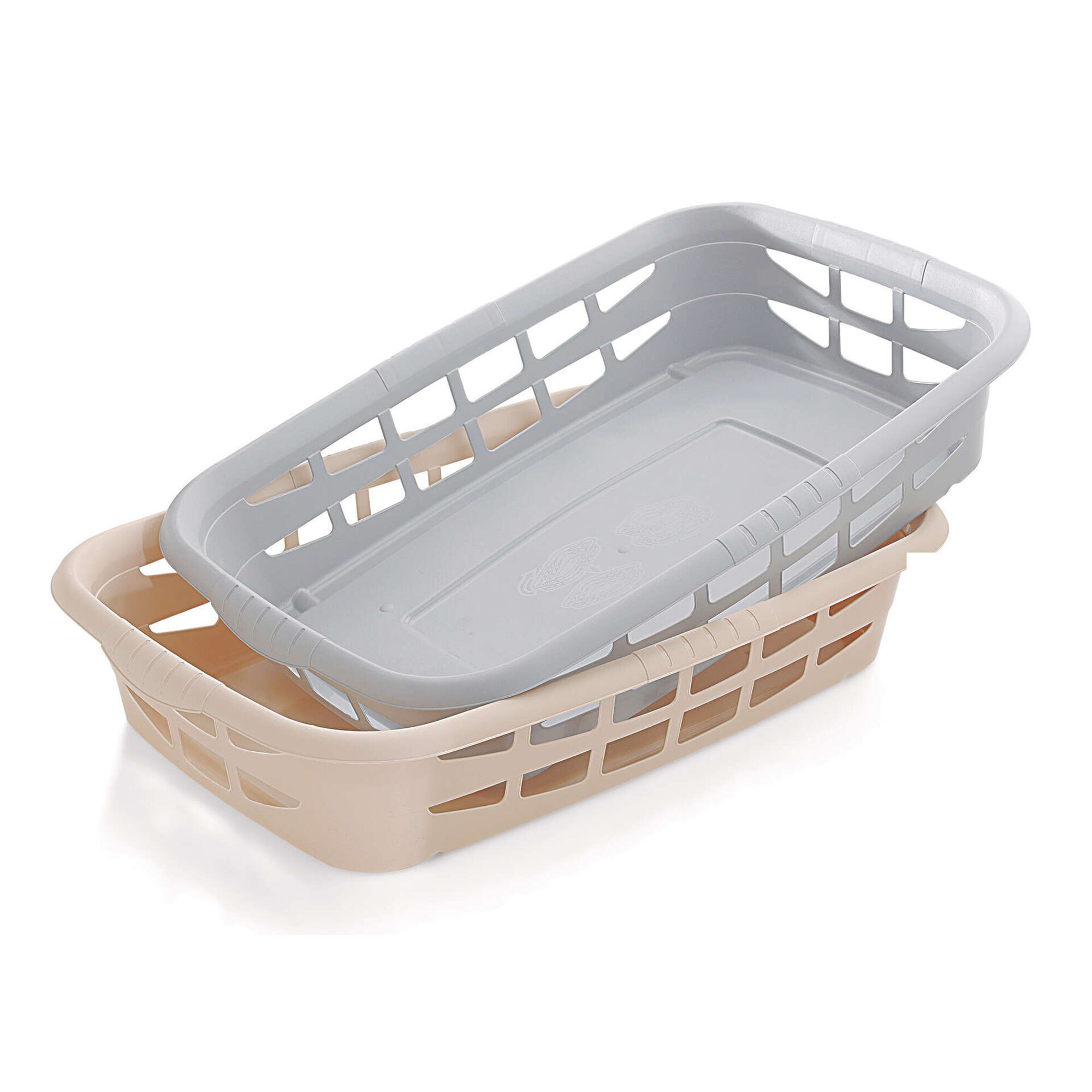 Cesto Roupa 25L Cinza Kasa