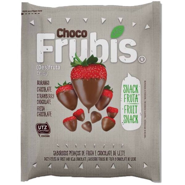 Morango Desidratado com Chocolate de Leite Frubis