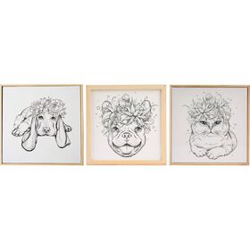 Tela com Moldura para Pintar