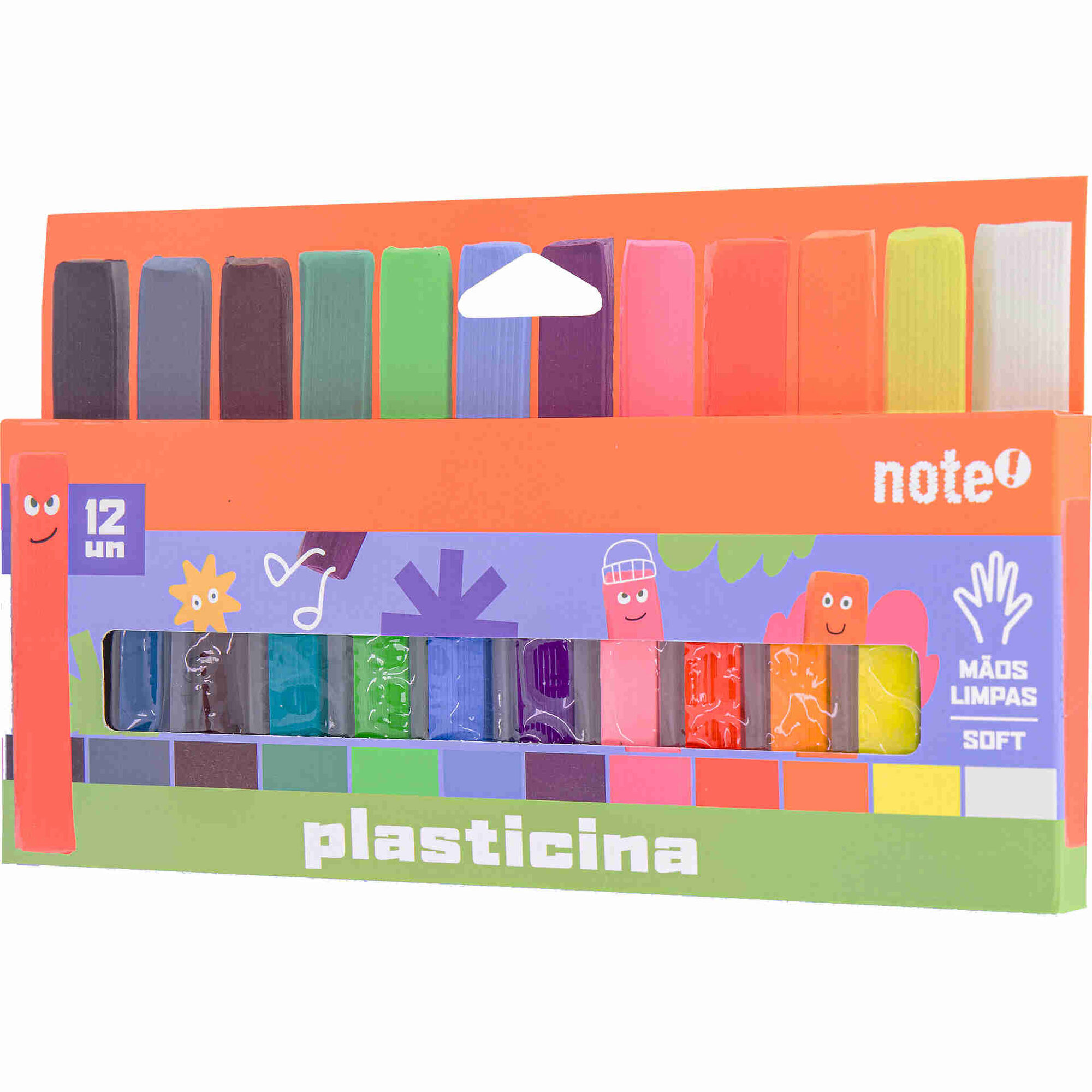 Conjunto 12 Barras de Plasticina Note!