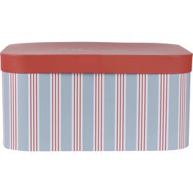 Caixa Riscas Finas Azuis 38,5x26,5x19cm Kasa