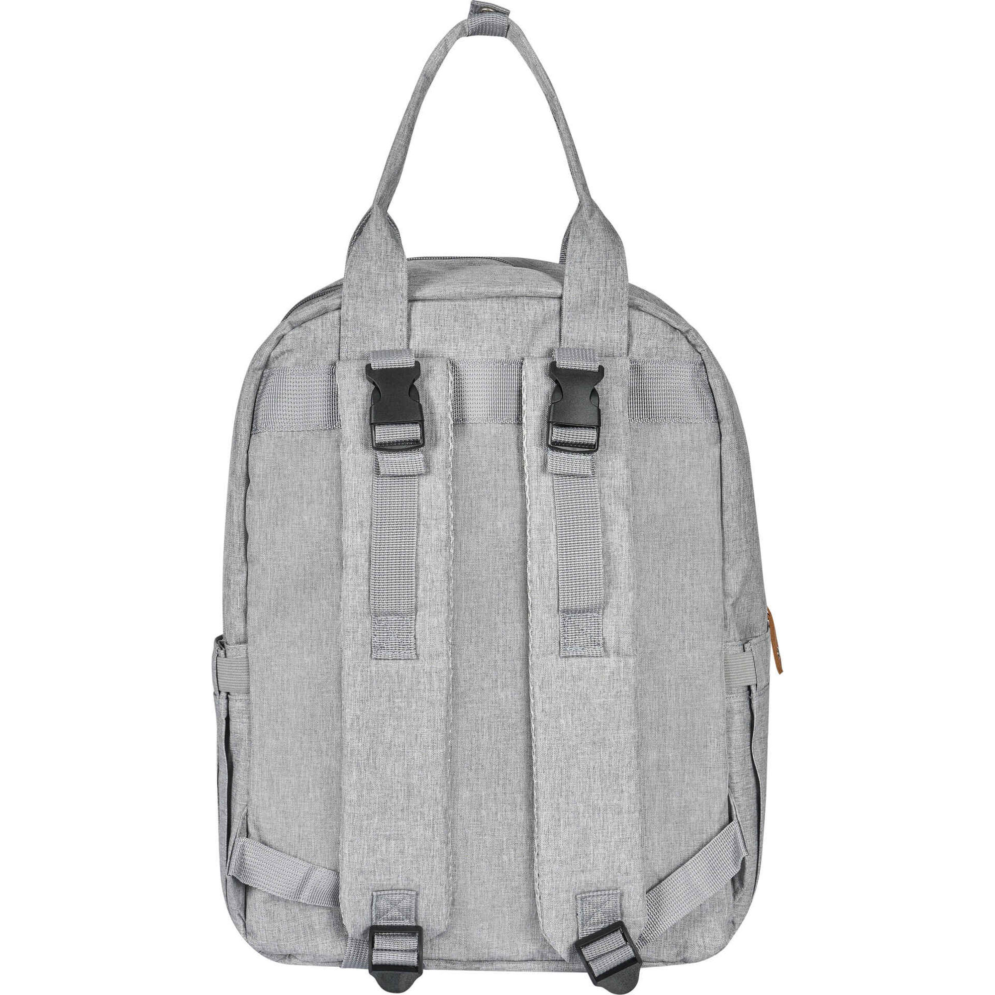 Mochila com Muda Fraldas Cinza Clara