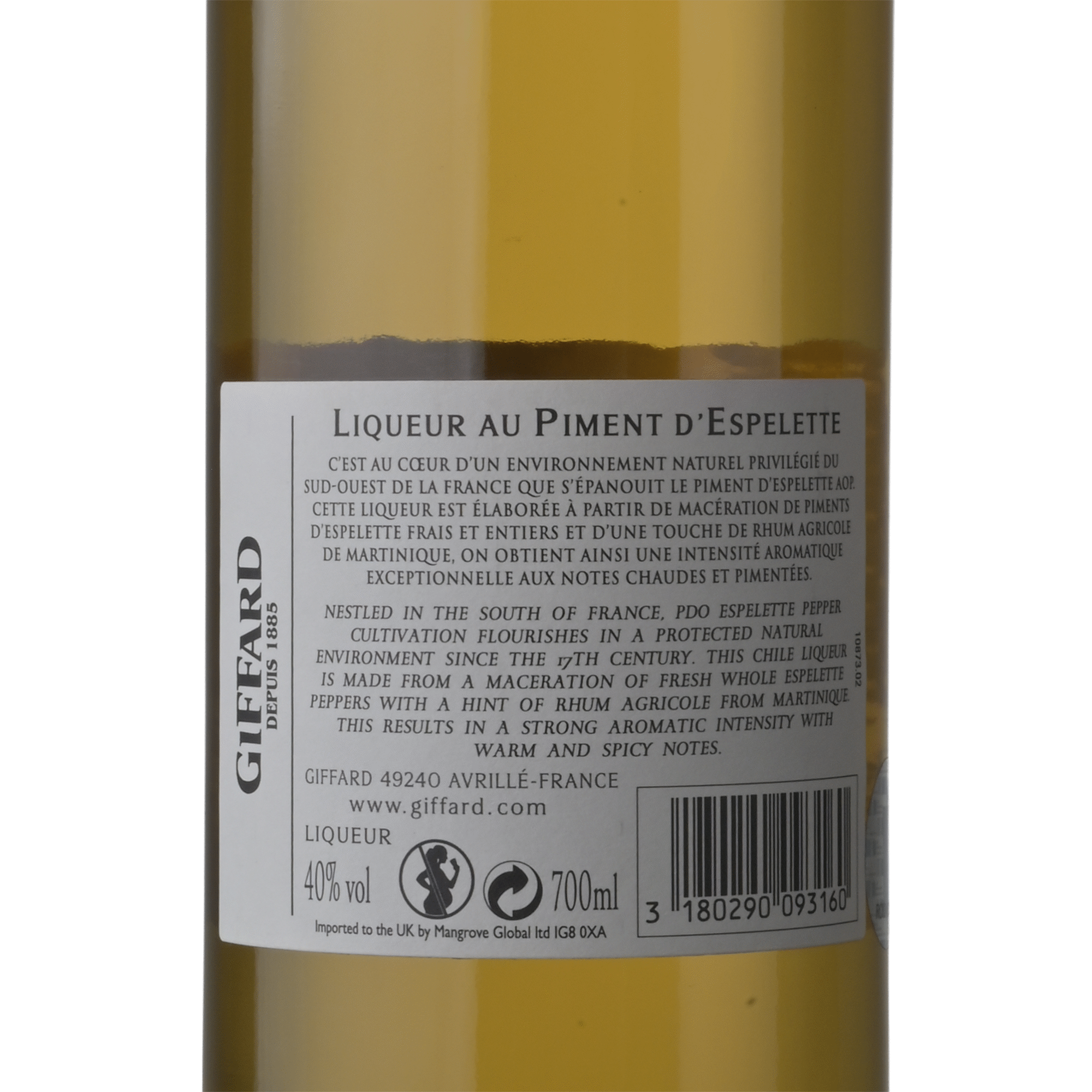 Giffard Premium Piment d'Espelette Licor