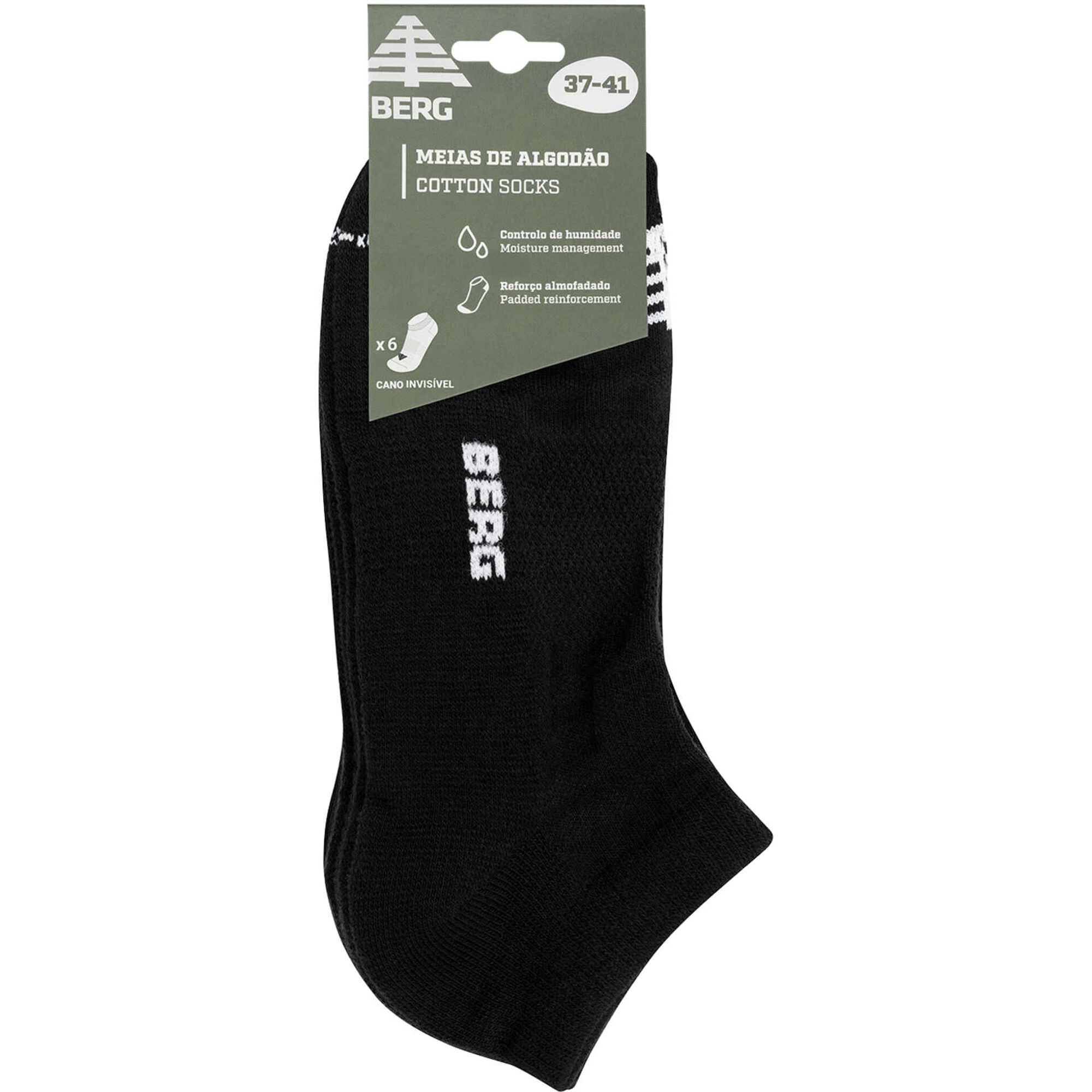 Meias Cano Invisível 37-41 Pretas