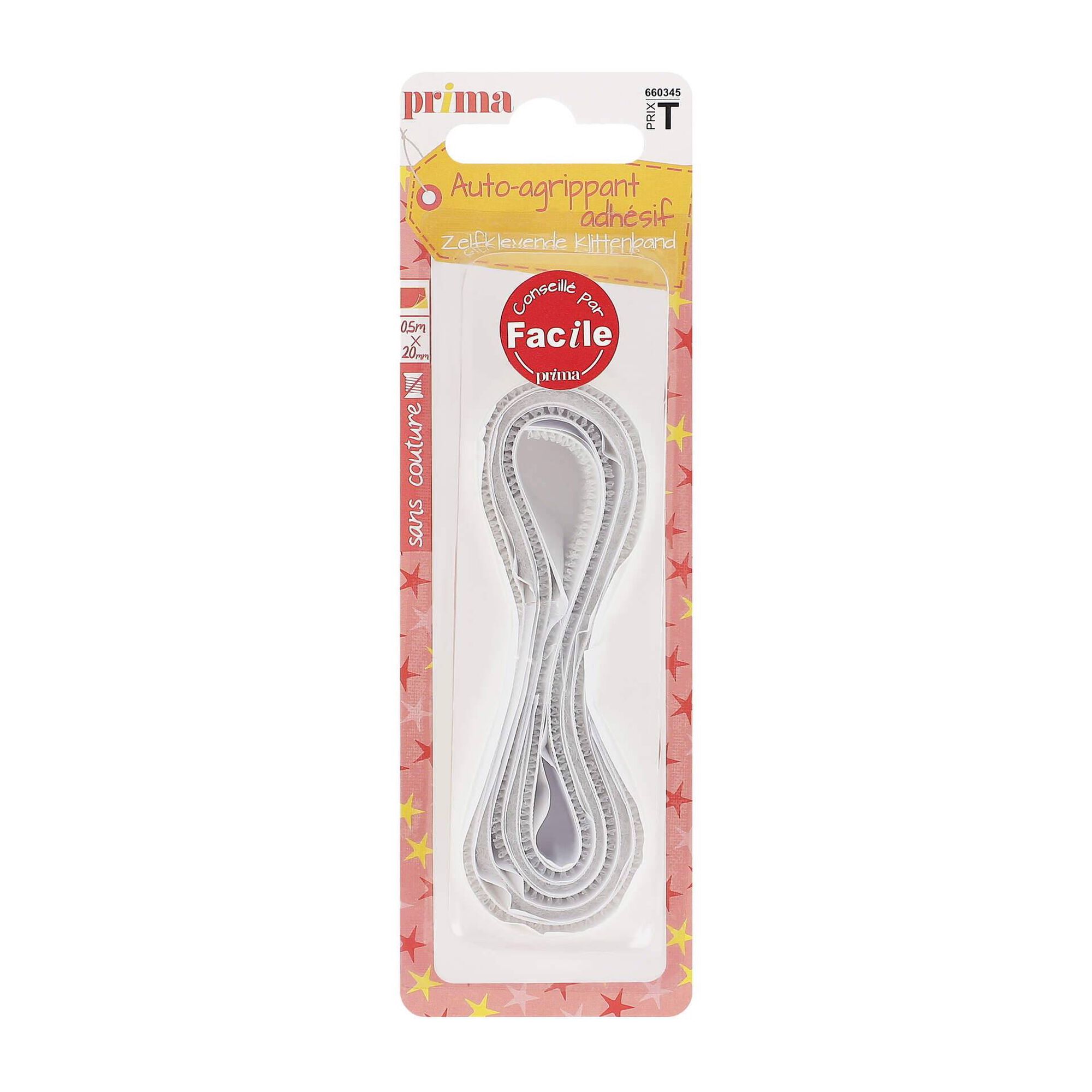 Velcro Adesivo 50x0,2cm Branco