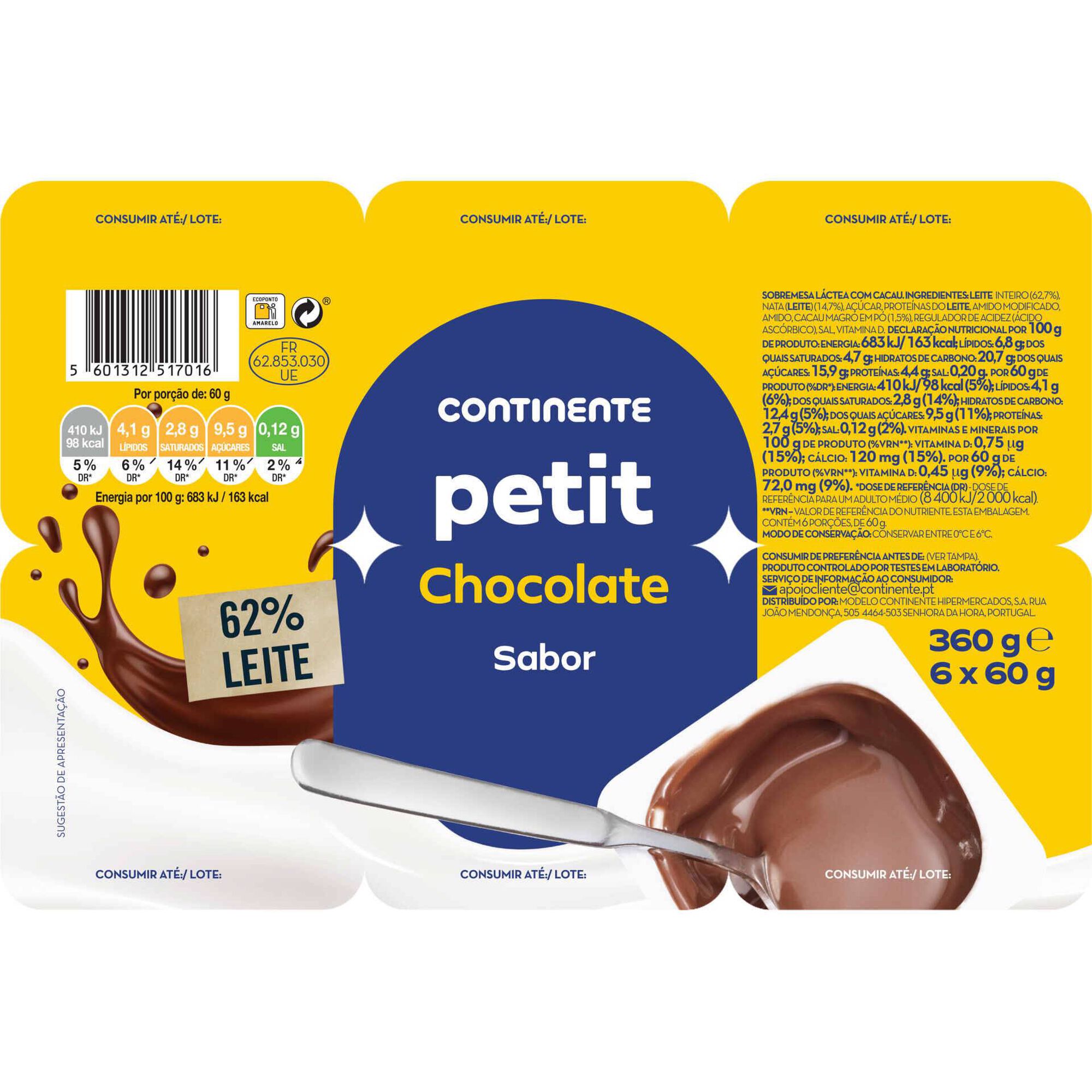 Petit Queijinho Chocolate Infantil