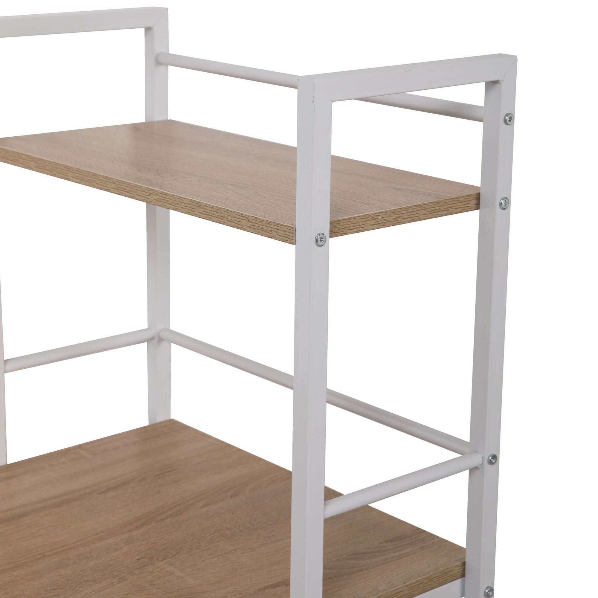 Secret&aacute;ria com Estante 120x52cm Branca Kasa