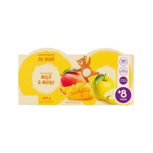 Puré de Fruta Manga e Maçã +8M Continente do Bebé