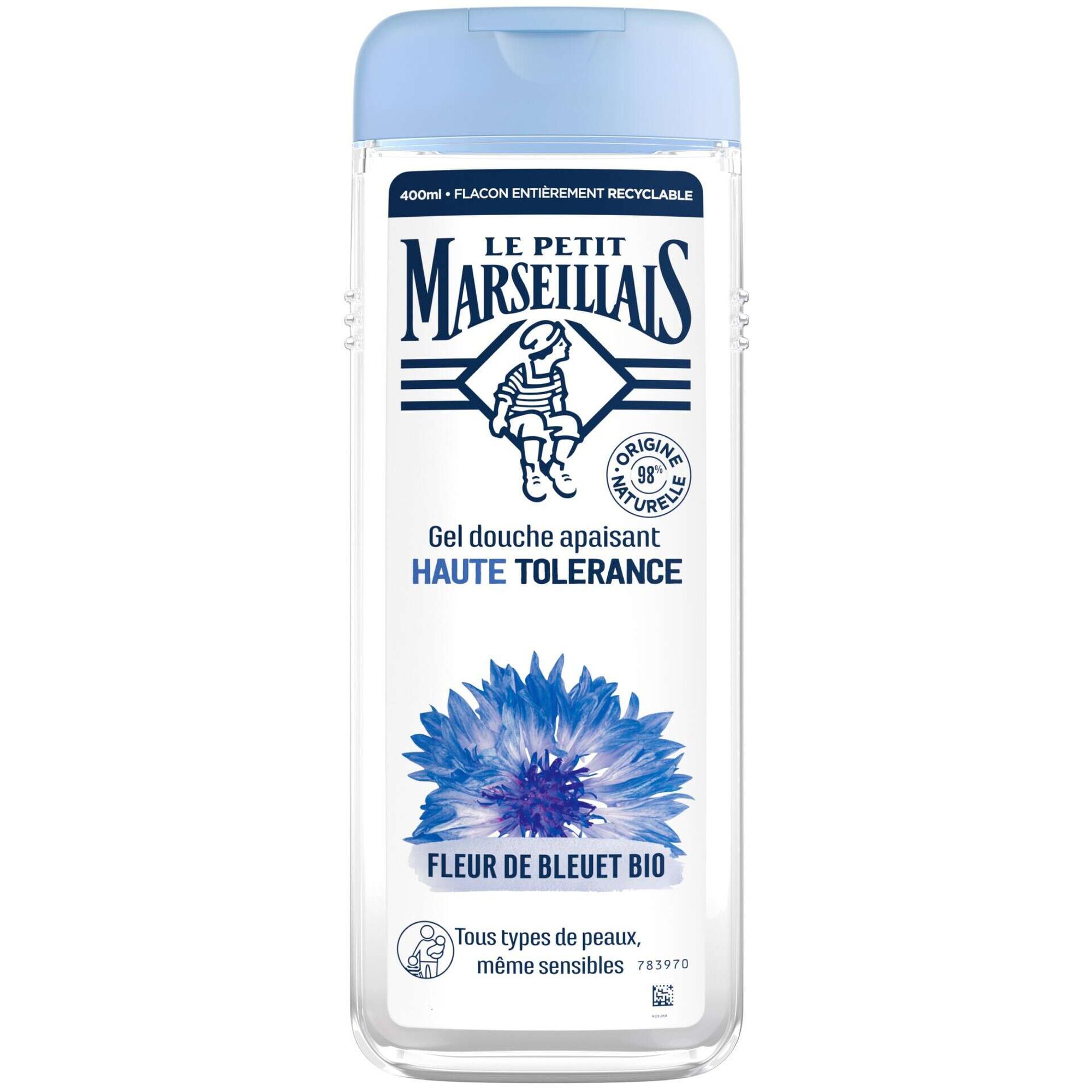 Gel de Banho Alta Toler&acirc;ncia Flor Bleuet Bio Le Petit Marseillais