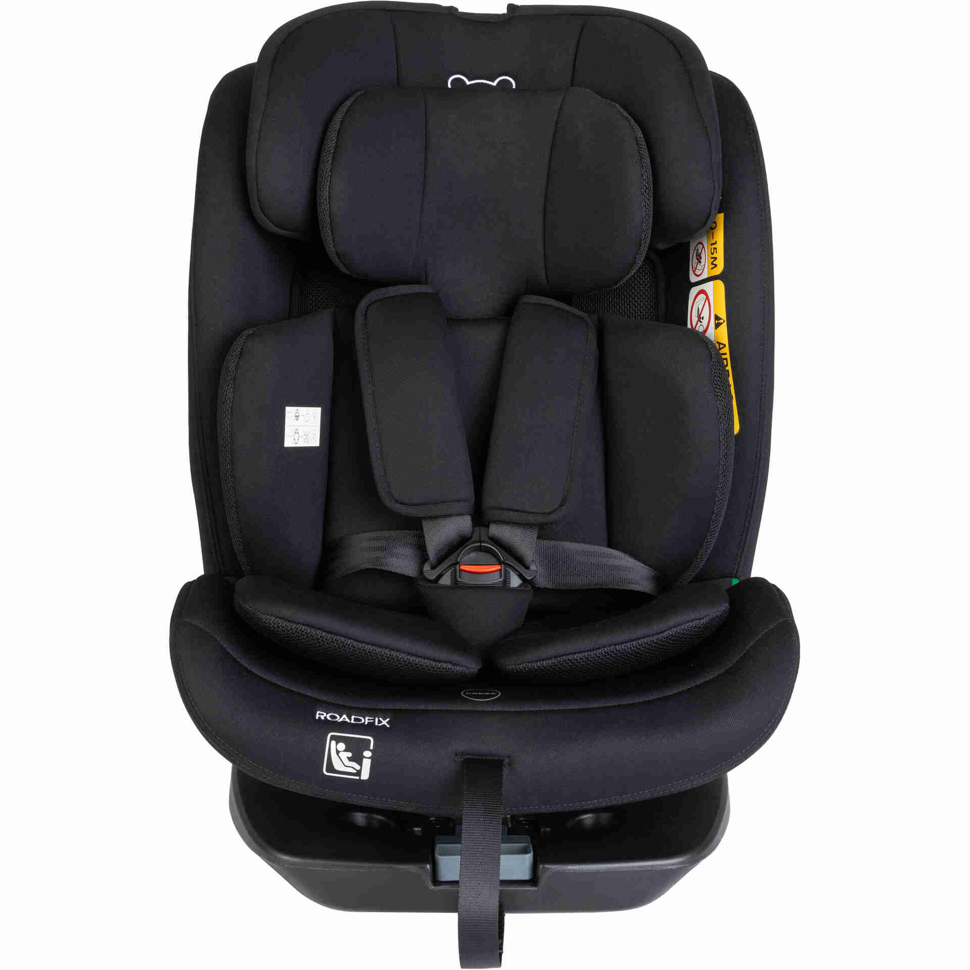 Cadeira Auto I-Size 40-150cm Preta Roadfix Happy Bear