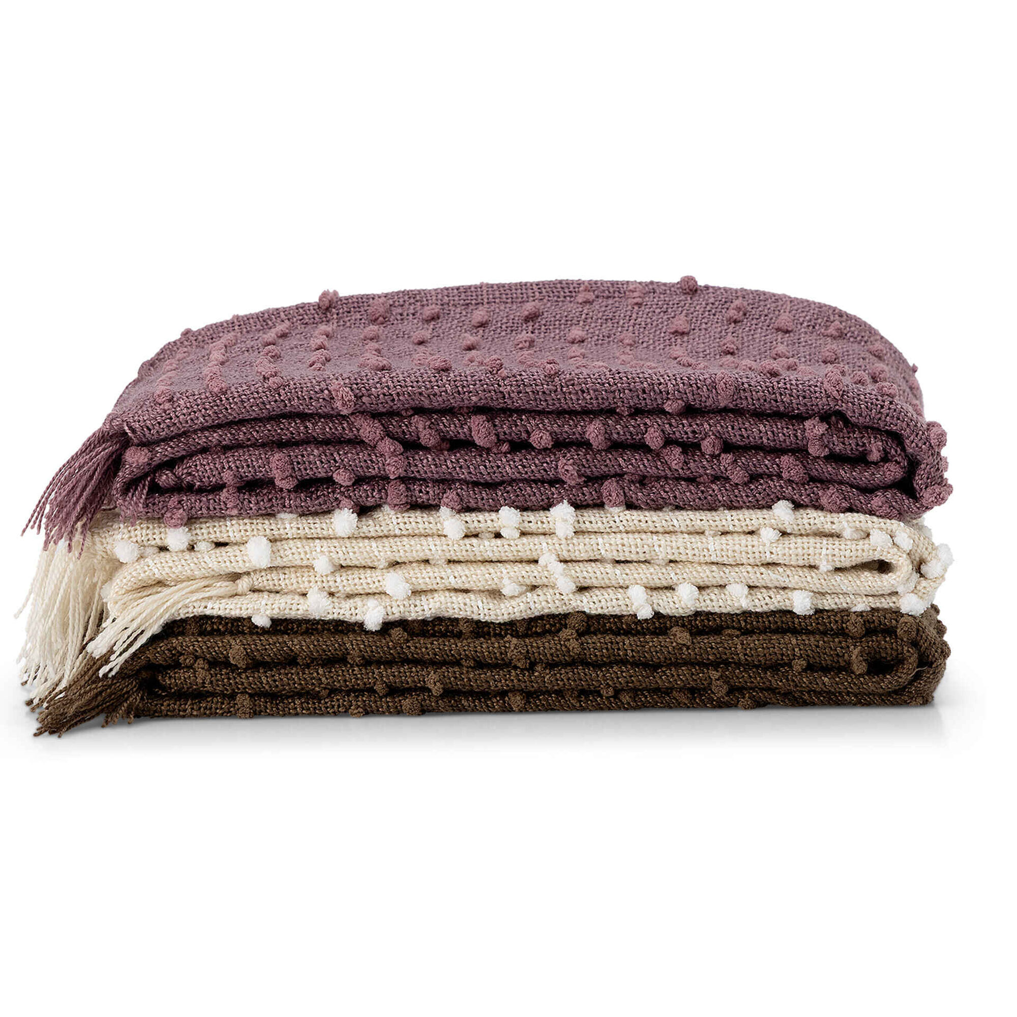 Manta Decorativa 100% Reciclada 130x160cm Lilás