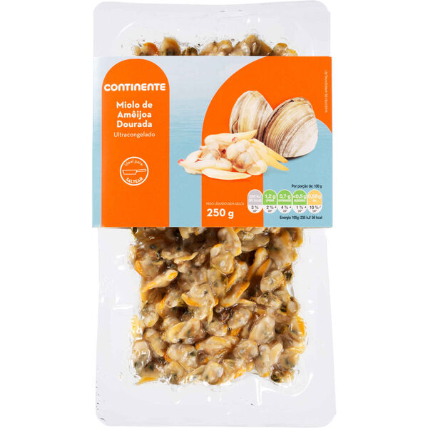 Miolo de Amêijoa Dourada Ultracongelada Continente