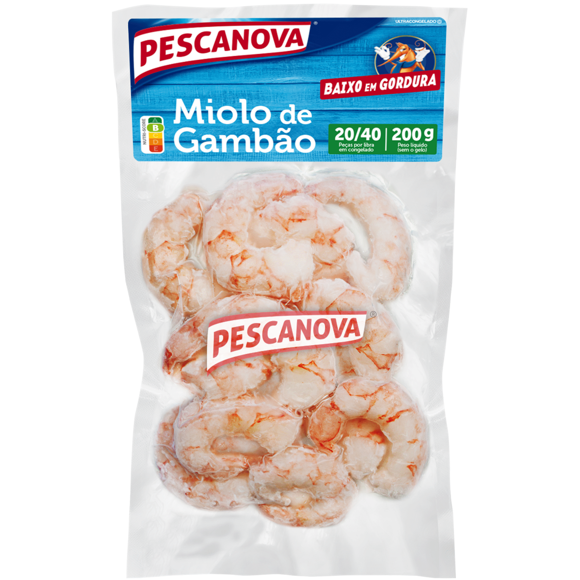 Miolo de Gambão 20/40 Ultracongelado