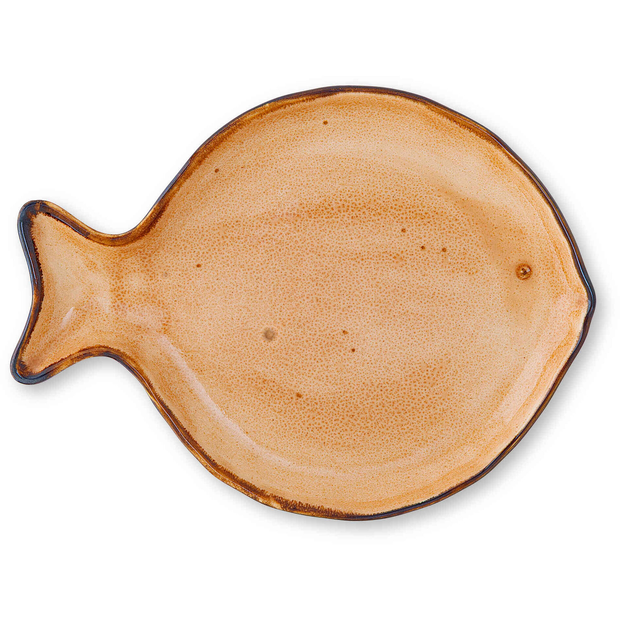 Prato Redondo 21,2cm Peixe Laranja Kasa