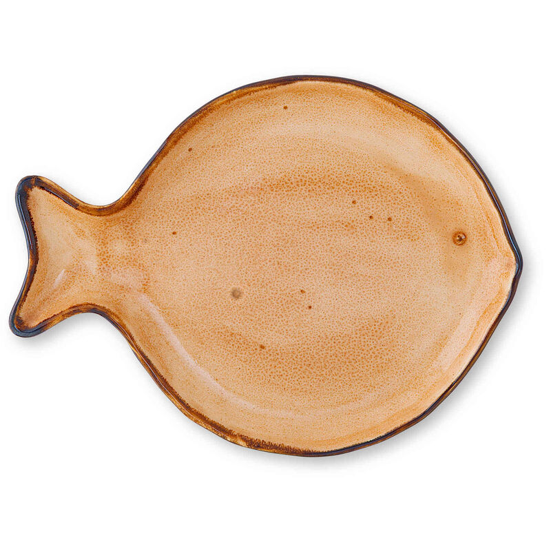 Prato Redondo 21,2cm Peixe Laranja Kasa