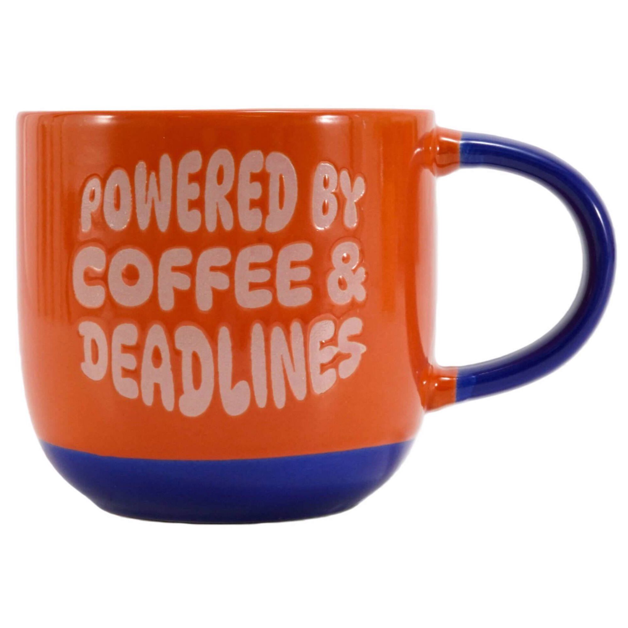 Caneca 330ml Laranja Coffee Deadlines Kasa
