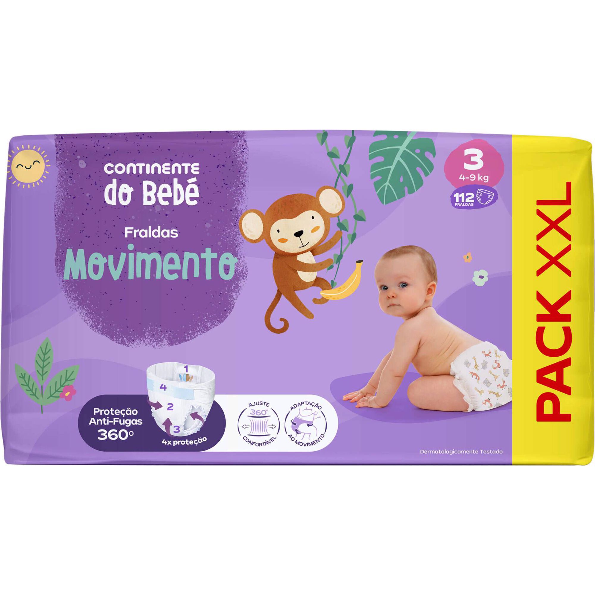 Box Fraldas Movimento 4-9kg T3