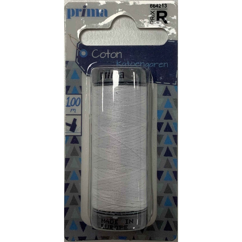 Linha Algodão Espesso 100m Branco Prima