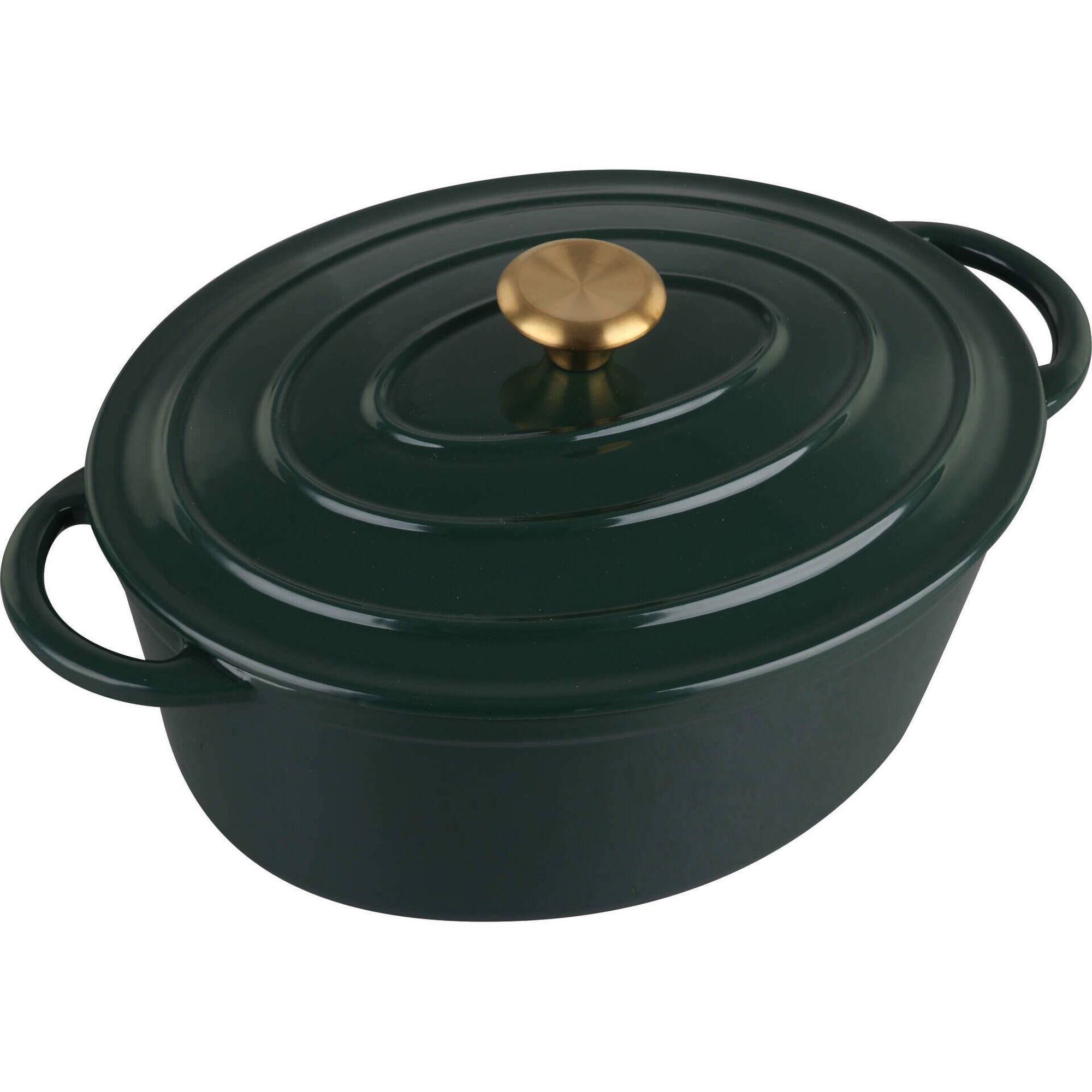Assadeira Ferro Fundido 4L Verde Kasa