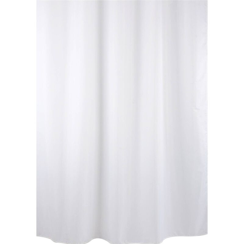 Cortina de Banho Poliéster 180x200cm Branco Kasa