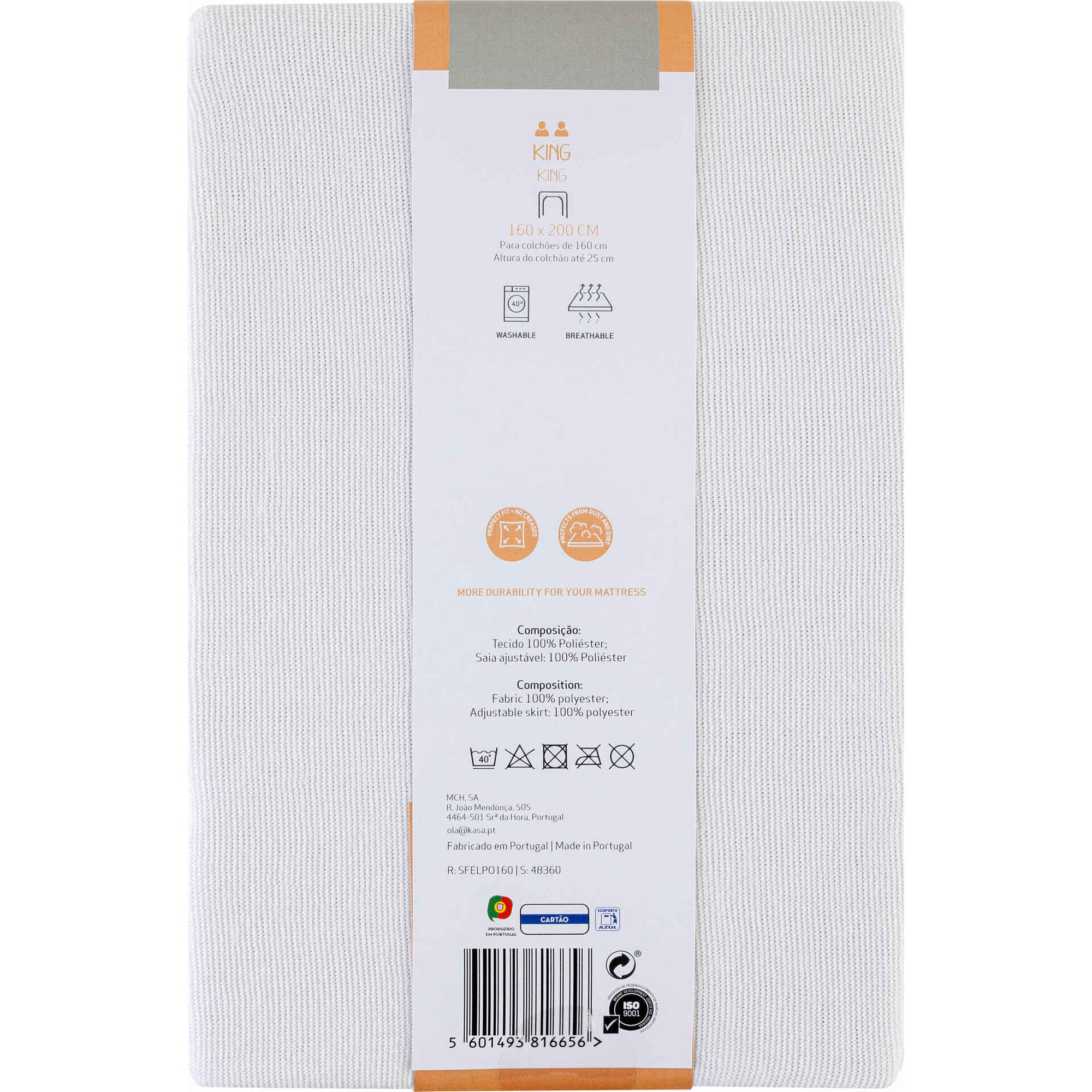 Protetor de Colch&atilde;o N&atilde;o Imperme&aacute;vel Ajust&aacute;vel Kasa